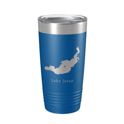 Lake Jesup Map Tumbler Travel Mug Insulated Laser Engraved Coffee Cup Florida 20 oz-6