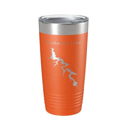Piedmont Lake Map Tumbler Travel Mug Insulated Laser Engraved Coffee Cup Ohio 20 oz-17