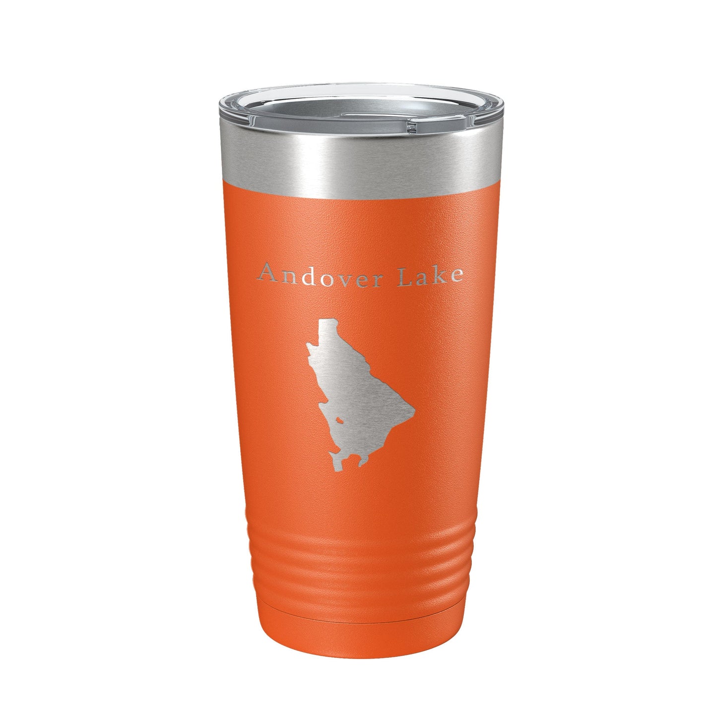 Andover Lake Map Tumbler Travel Mug Insulated Laser Engraved Coffee Cup Connecticut 20 oz-17