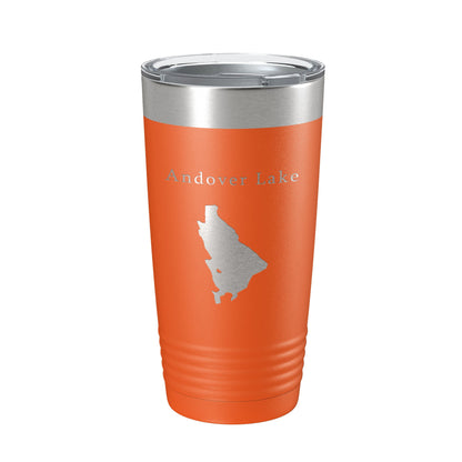 Andover Lake Map Tumbler Travel Mug Insulated Laser Engraved Coffee Cup Connecticut 20 oz-17