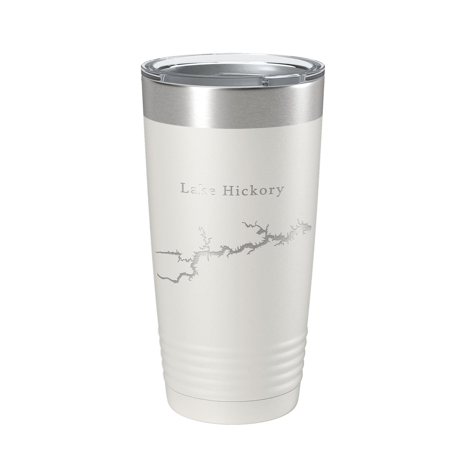 Lake Hickory Map Tumbler Travel Mug Insulated Laser Engraved Coffee Cup North Carolina 20 oz-1
