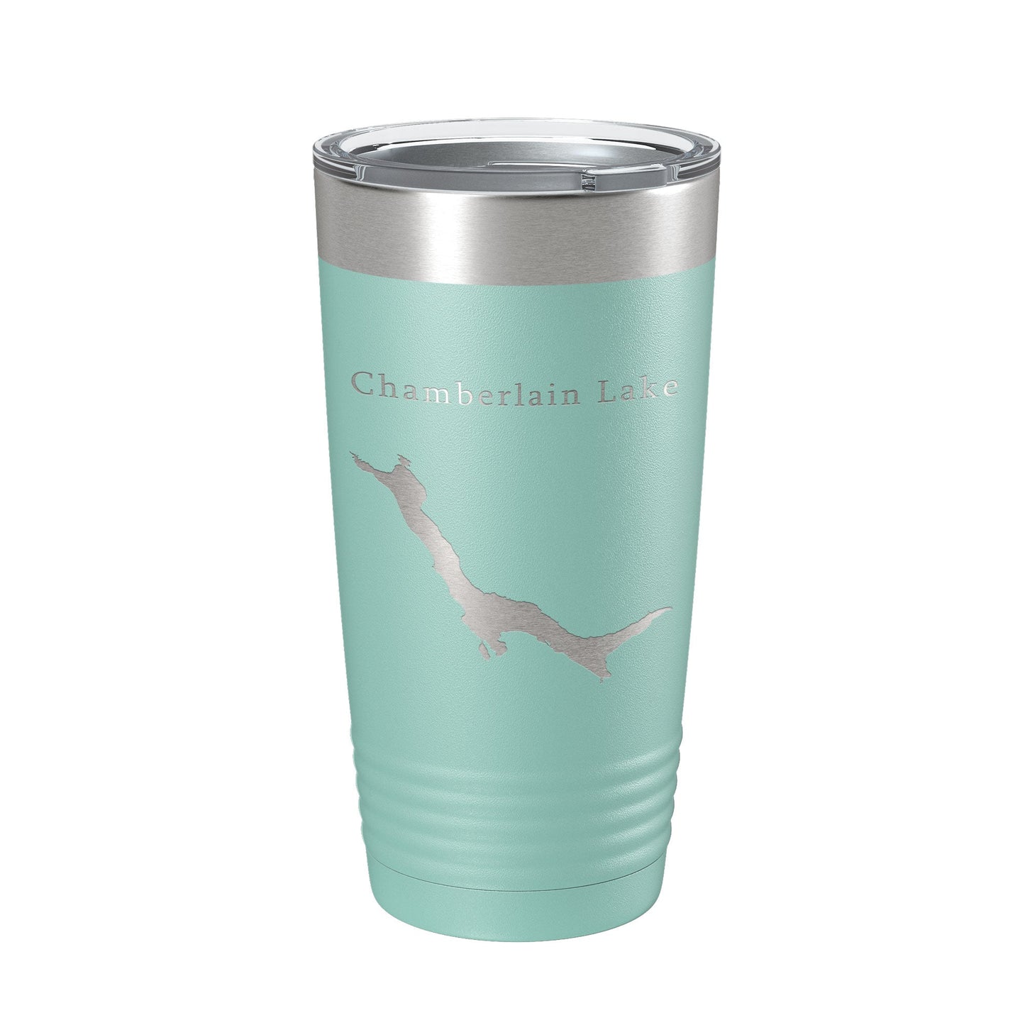 Chamberlain Lake Map Tumbler Travel Mug Insulated Laser Engraved Coffee Cup Maine 20 oz-12