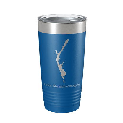 Lake Memphremagog Map Tumbler Travel Mug Insulated Laser Engraved Coffee Cup Vermont Quebec 20 oz-6