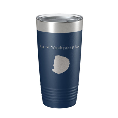 Lake Weohyakapka Map Tumbler Travel Mug Insulated Laser Engraved Coffee Cup Florida 20 oz-8