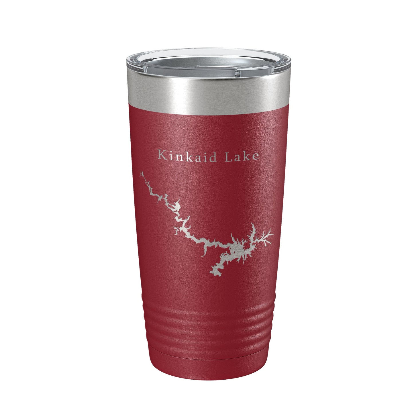 Kinkaid Lake Map Tumbler Travel Mug Insulated Laser Engraved Coffee Cup Illinois 20 oz-18