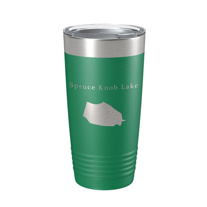 Spruce Knob Lake Map Tumbler Travel Mug Insulated Laser Engraved Coffee Cup West Virginia 20 oz-9