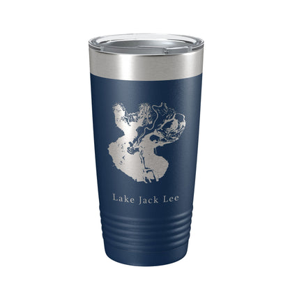 Lake Jack Lee Map Tumbler Travel Mug Insulated Laser Engraved Coffee Cup Felsenthal Arkansas Louisiana 20 oz-8