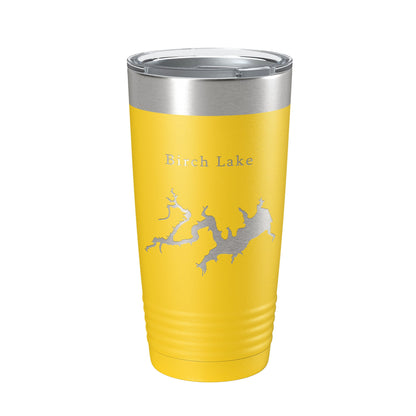Birch Lake Map Tumbler Travel Mug Insulated Laser Engraved Coffee Cup Oklahoma 20 oz-19