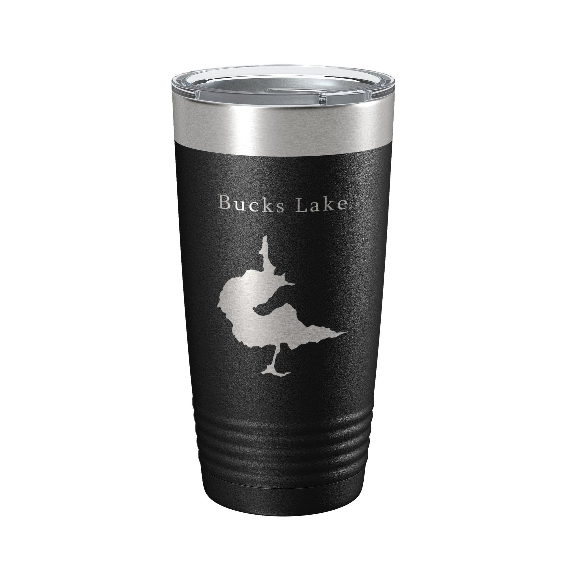 Bucks Lake Map Tumbler Travel Mug Insulated Laser Engraved Coffee Cup California 20 oz-5
