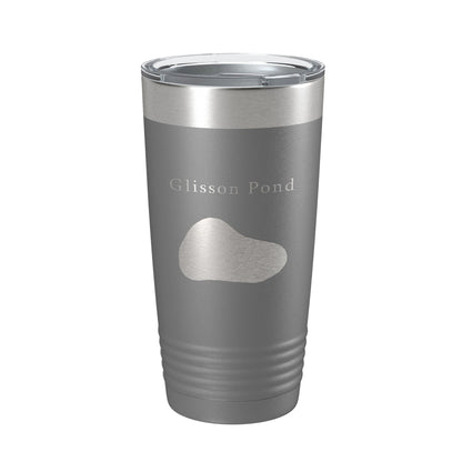 Glisson Pond Tumbler Lake Map Travel Mug Insulated Laser Engraved Coffee Cup Florida 20 oz-16