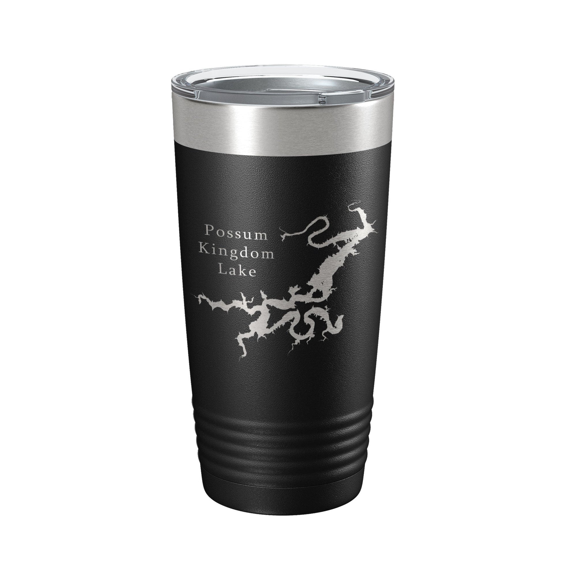 Possum Kingdom Lake Map Tumbler Travel Mug Insulated Laser Engraved Coffee Cup Texas 20 oz-5