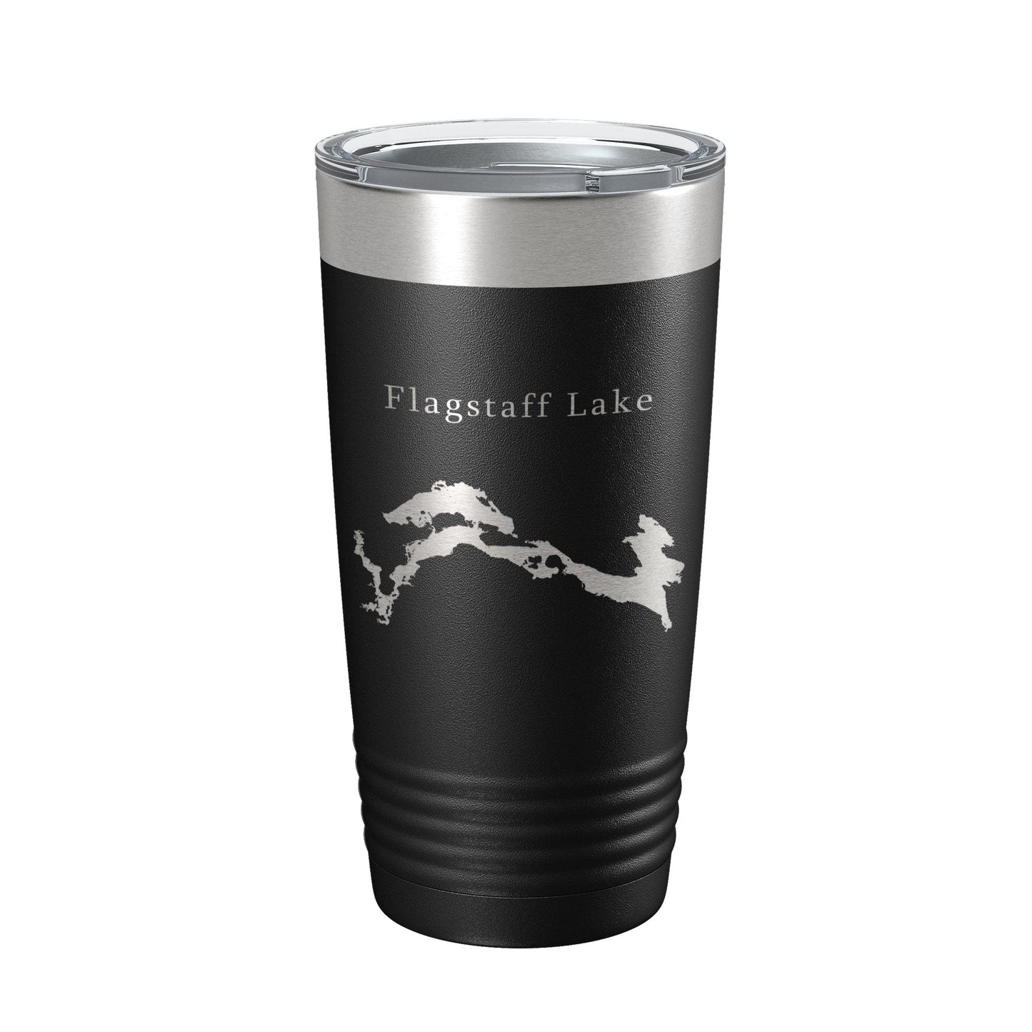 Flagstaff Lake Map Tumbler Travel Mug Insulated Laser Engraved Coffee Cup Maine 20 oz-0
