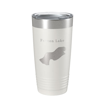 Fenton Lake Map Tumbler Travel Mug Insulated Laser Engraved Coffee Cup New Mexico 20 oz-1