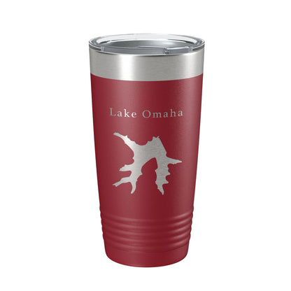 Lake Omaha Map Tumbler Travel Mug Insulated Laser Engraved Coffee Cup Arkansas 20 oz-18