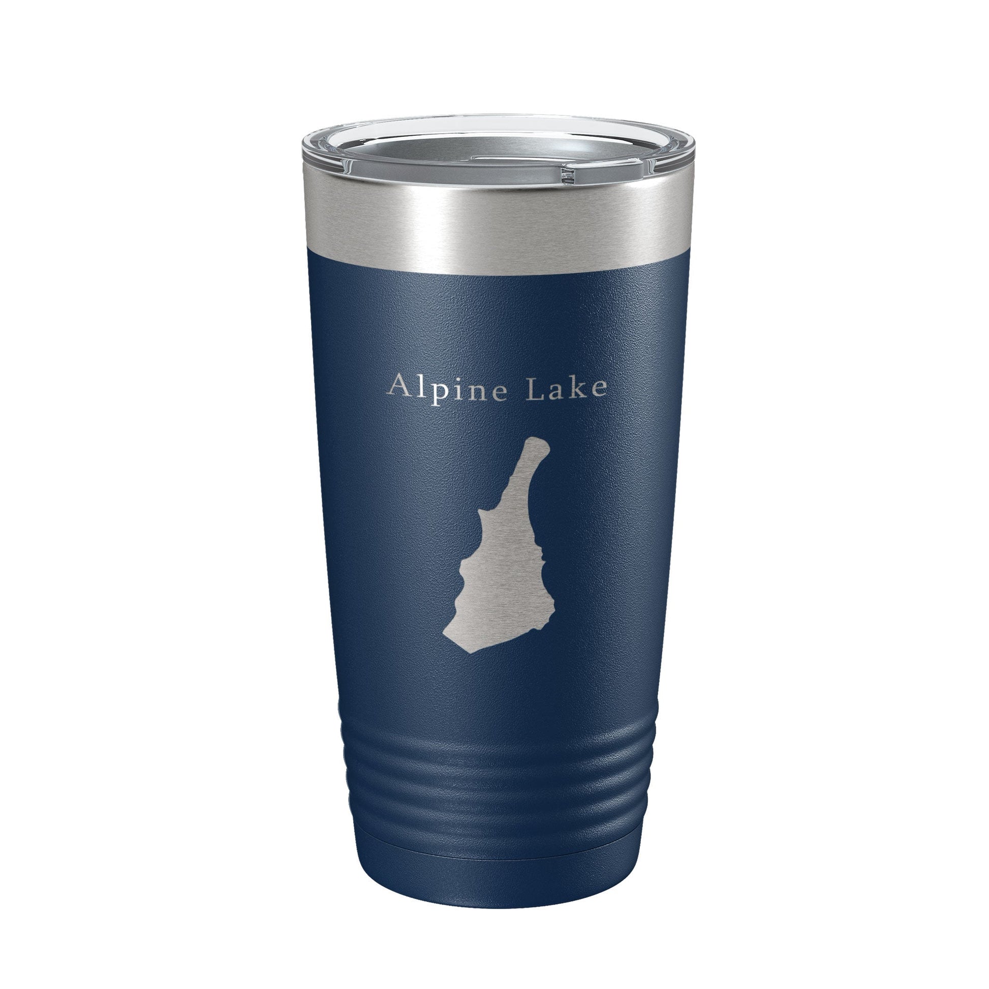 Alpine Lake Hull's Map Tumbler Travel Mug Insulated Laser Engraved Coffee Cup West Virginia 20 oz-2