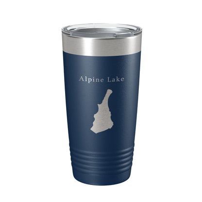 Alpine Lake Hull's Map Tumbler Travel Mug Insulated Laser Engraved Coffee Cup West Virginia 20 oz-8