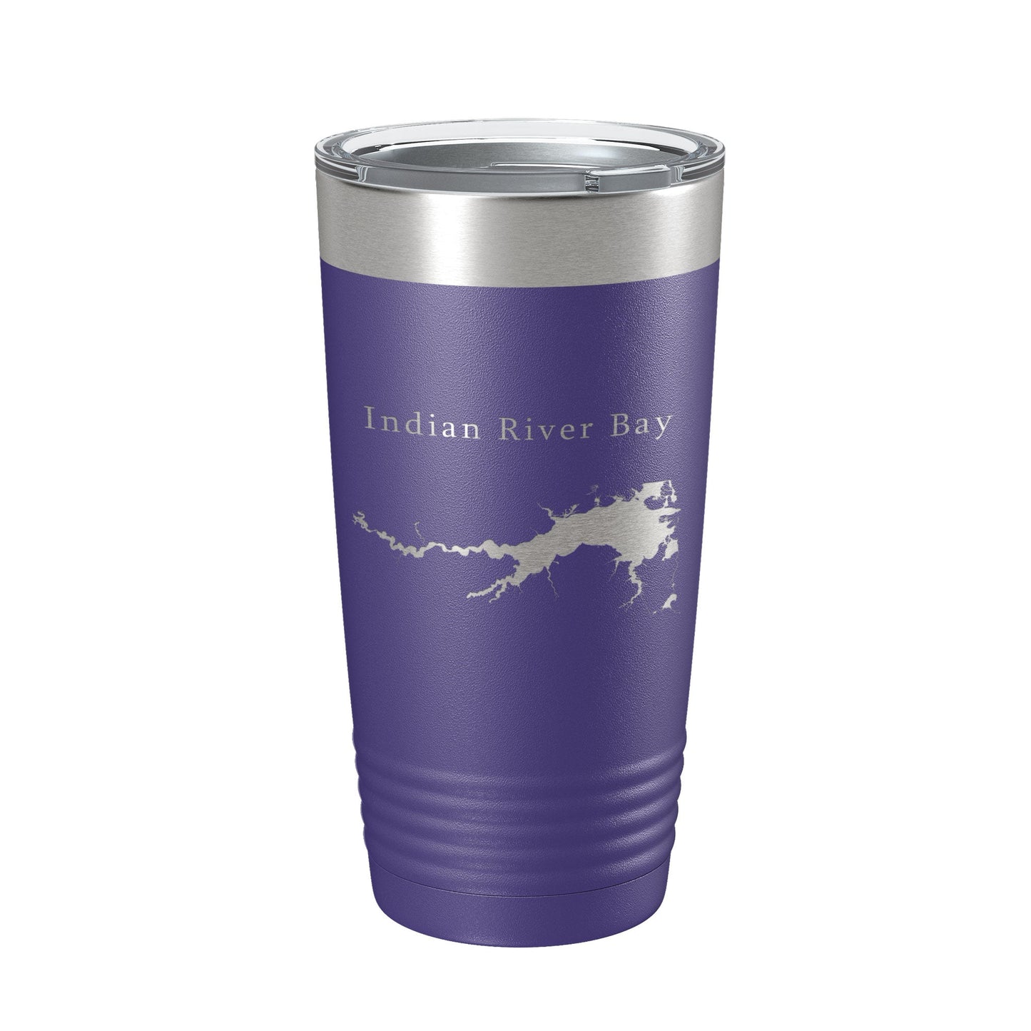 Indian River Bay Tumbler Lake Map Travel Mug Insulated Laser Engraved Coffee Cup Delaware 20 oz-15