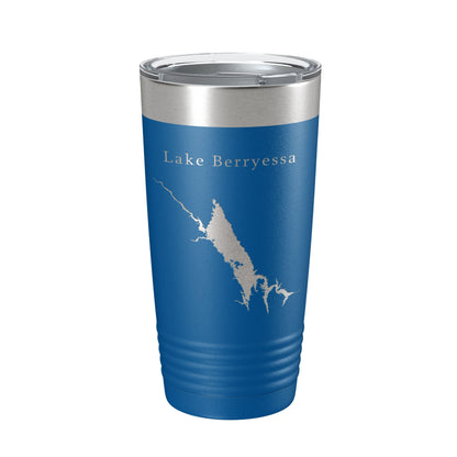 Lake Berryessa Map Tumbler Travel Mug Insulated Laser Engraved Coffee Cup California 20 oz-6