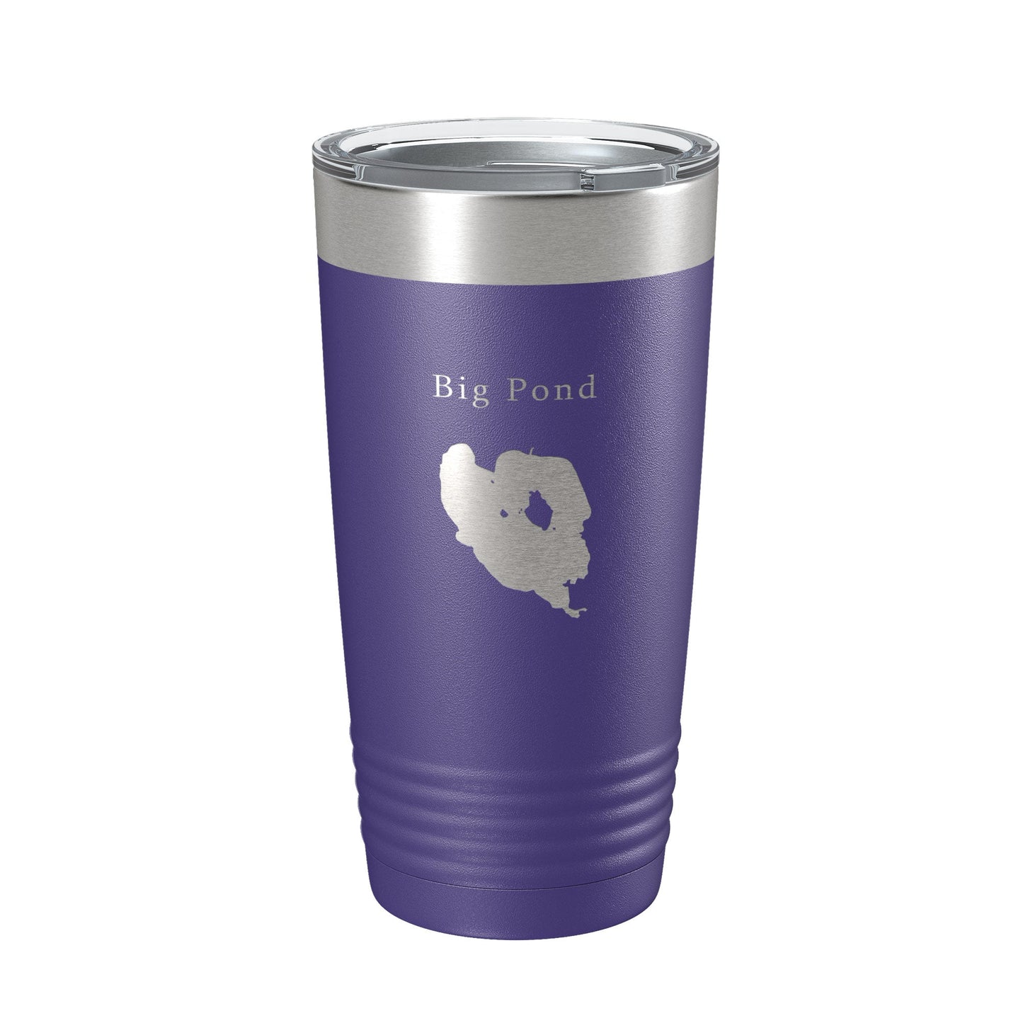 Big Pond Tumbler Lake Map Travel Mug Insulated Laser Engraved Coffee Cup Massachusetts 20 oz-15