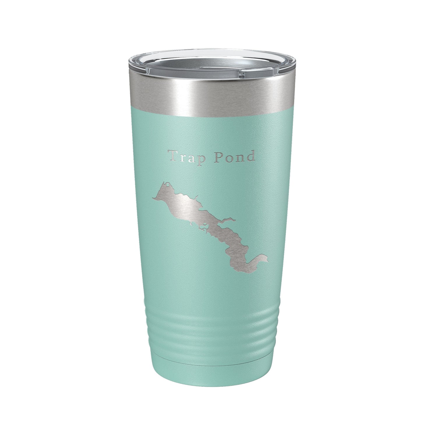 Trap Pond Tumbler Lake Map Travel Mug Insulated Laser Engraved Coffee Cup Delaware 20 oz-12