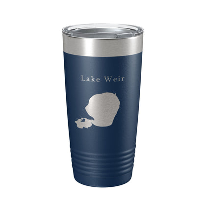 Lake Weir Map Tumbler Travel Mug Insulated Laser Engraved Coffee Cup Florida 20 oz-8