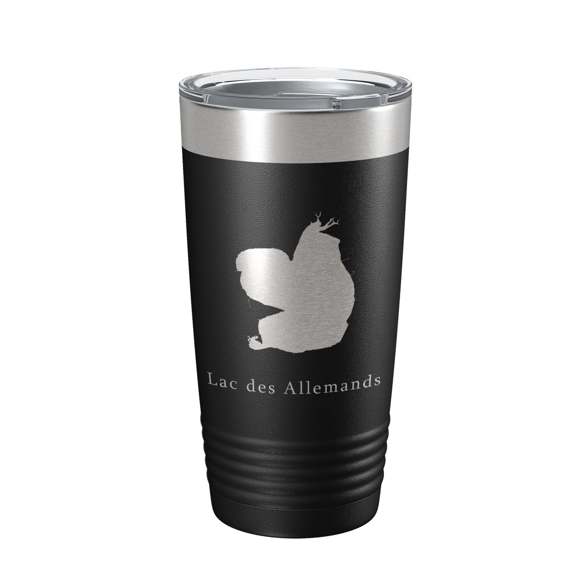 Lac des Allemands Tumbler Lake Map Travel Mug Insulated Laser Engraved Coffee Cup Louisiana 20 oz-0