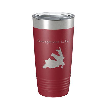 Georgetown Lake Map Tumbler Travel Mug Insulated Laser Engraved Coffee Cup Montana 20 oz-18