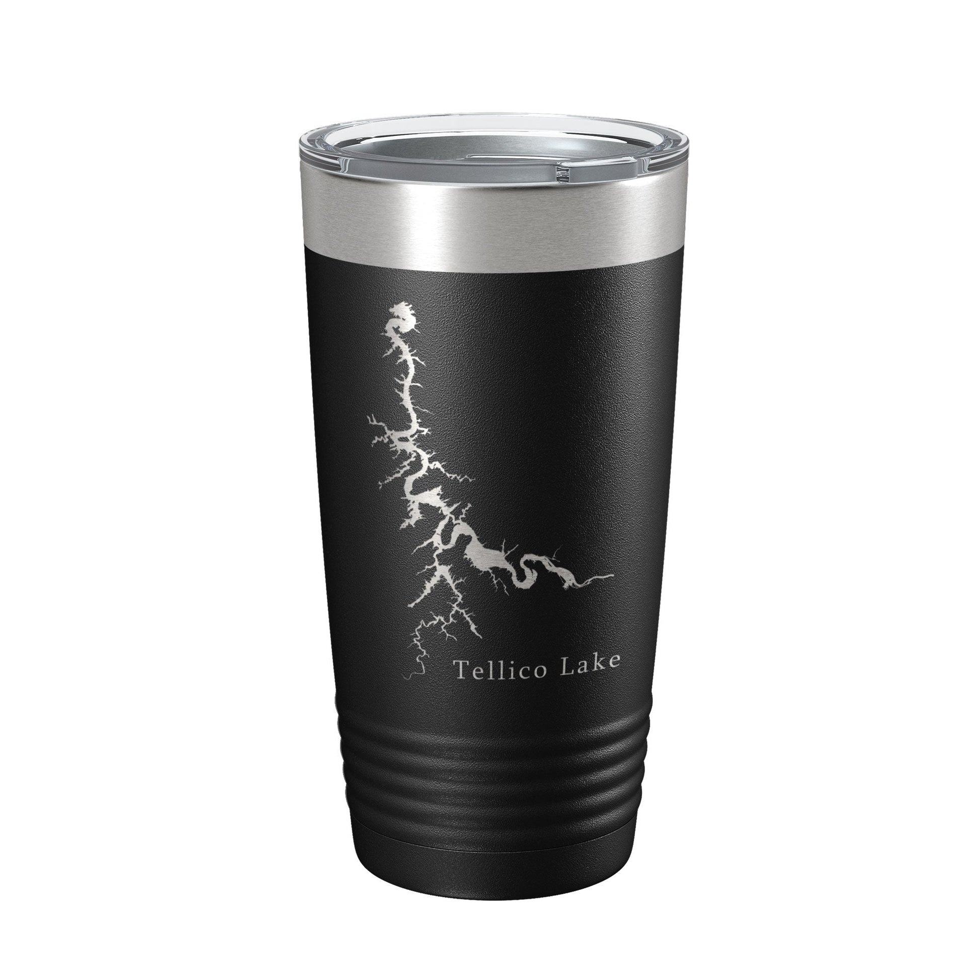 Tellico Lake Map Tumbler Travel Mug Insulated Laser Engraved Coffee Cup Tennessee 20 oz-0