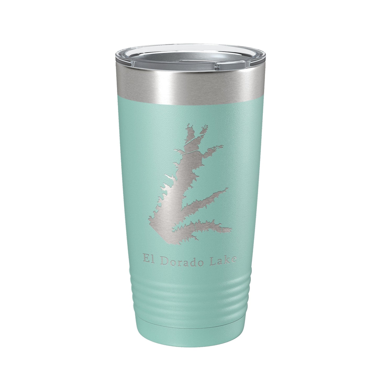 El Dorado Lake Map Tumbler Travel Mug Insulated Laser Engraved Coffee Cup Kansas 20 oz-12