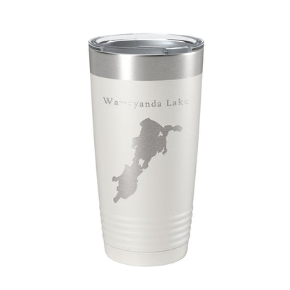 Wawayanda Lake Map Tumbler Travel Mug Insulated Laser Engraved Coffee Cup New Jersey 20 oz-1