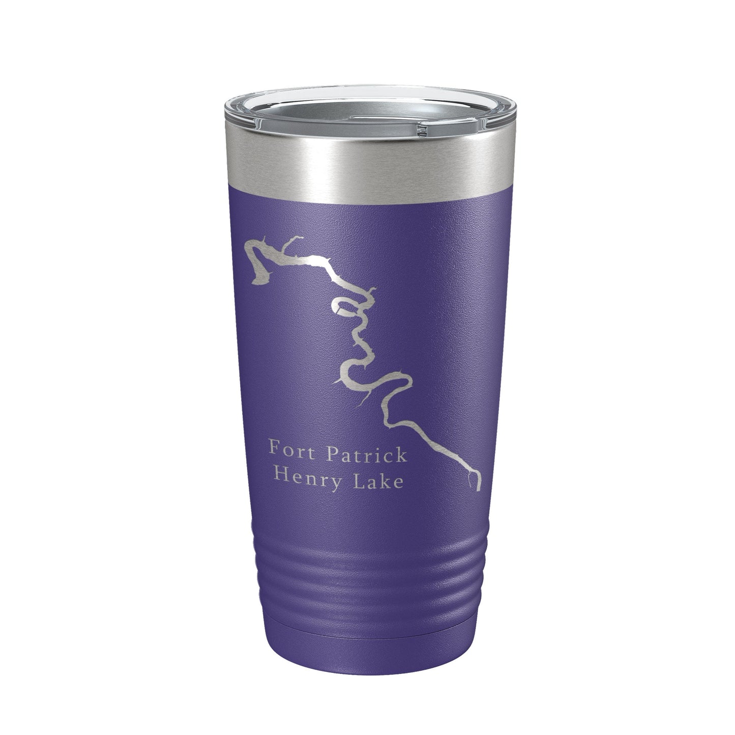 Fort Patrick Henry Lake Map Tumbler Travel Mug Insulated Laser Engraved Coffee Cup Tennessee 20 oz-15