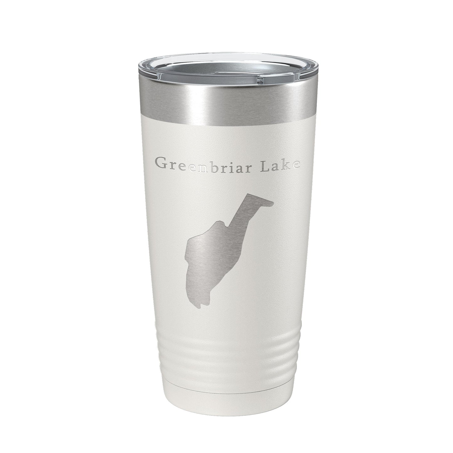 Greenbriar Lake Map Tumbler Travel Mug Insulated Laser Engraved Coffee Cup Maryland 20 oz-1
