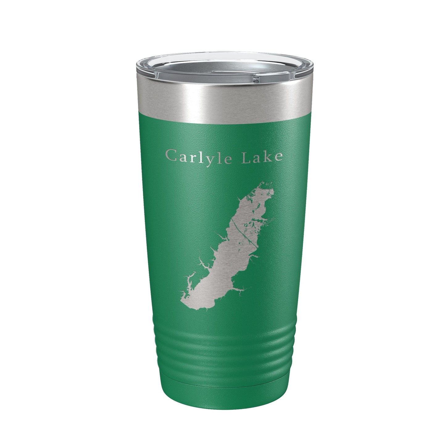 Carlyle Lake Map Tumbler Travel Mug Insulated Laser Engraved Coffee Cup Illinois 20 oz-9