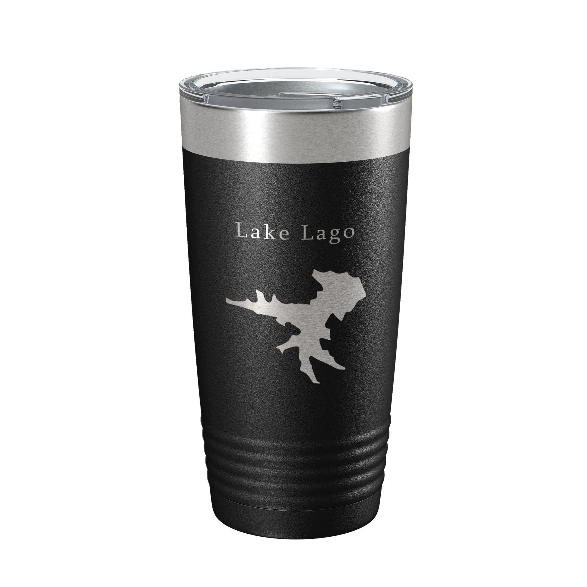 Lake Lago Map Tumbler Travel Mug Insulated Laser Engraved Coffee Cup Hot Springs Village Arkansas 20 oz-0