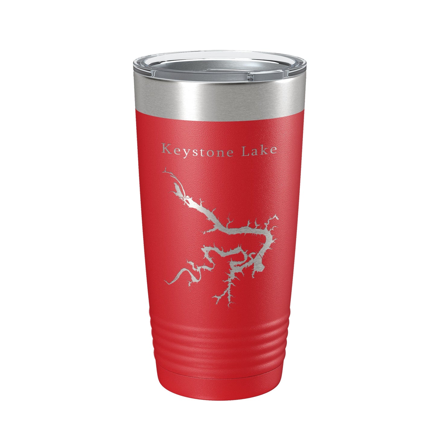 Keystone Lake Map Tumbler Travel Mug Insulated Laser Engraved Coffee Cup Oklahoma 20 oz-10