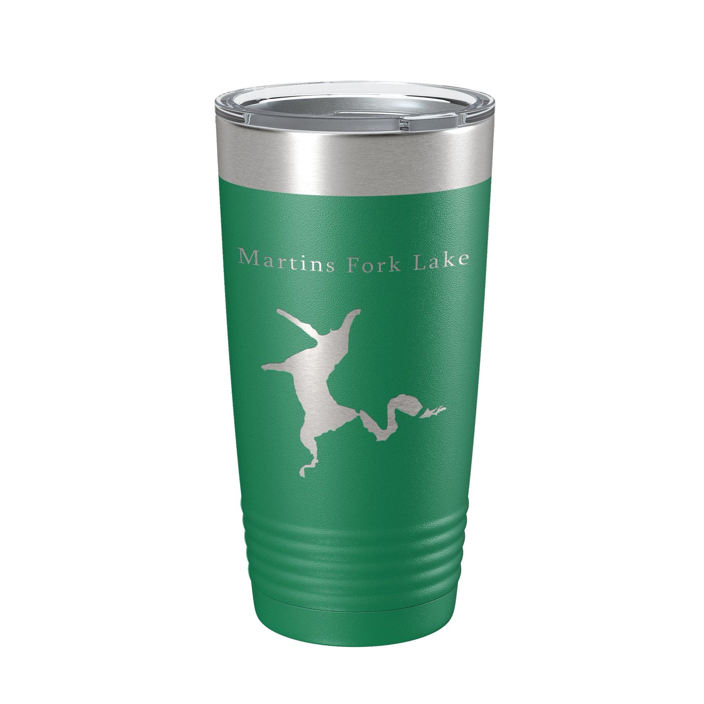 Martins Fork Lake Map Tumbler Travel Mug Insulated Laser Engraved Coffee Cup Kentucky 20 oz-9