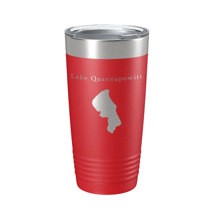 Lake Quannapowitt Map Tumbler Travel Mug Insulated Laser Engraved Coffee Cup Massachusetts 20 oz-10
