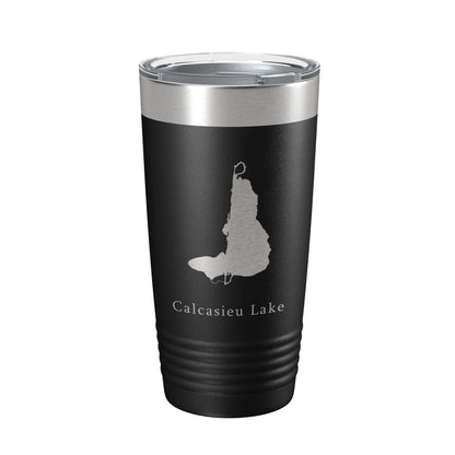 Calcasieu Lake Map Tumbler Travel Mug Insulated Laser Engraved Coffee Cup Louisiana 20 oz-5