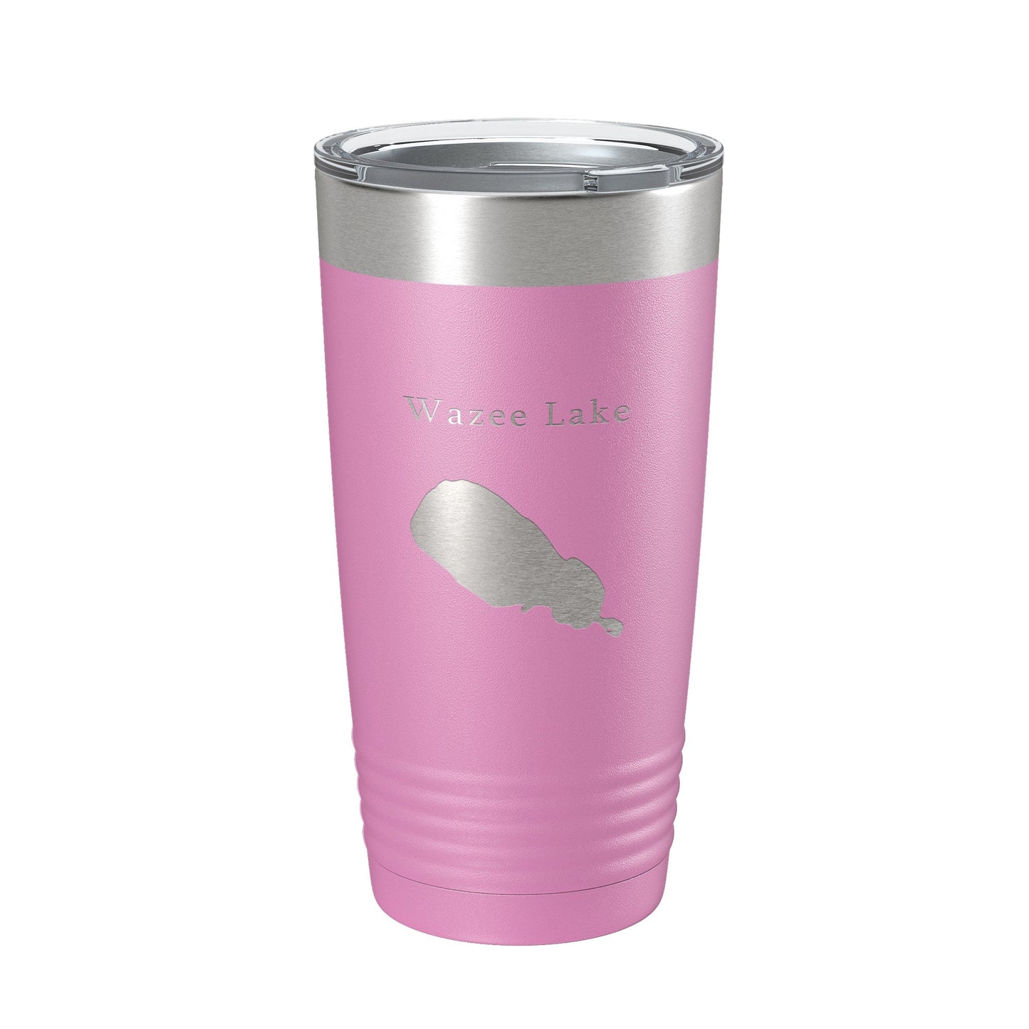 Wazee Lake Map Tumbler Travel Mug Insulated Laser Engraved Coffee Cup Wisconsin 20 oz-14