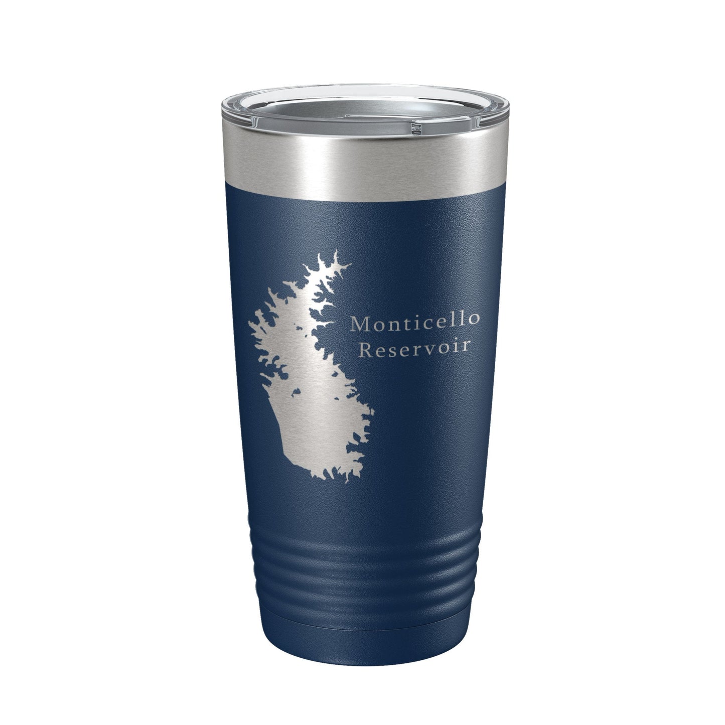 Monticello Reservoir Tumbler Lake Map Travel Mug Insulated Laser Engraved Coffee Cup South Carolina 20 oz-8