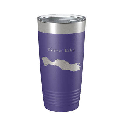Beaver Lake Map Tumbler Travel Mug Insulated Laser Engraved Coffee Cup Asheville North Carolina 20 oz-15