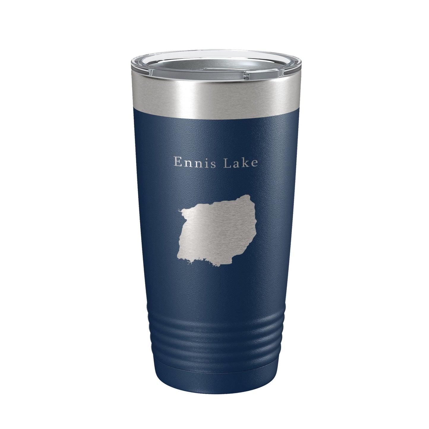 Ennis Lake Map Tumbler Travel Mug Insulated Laser Engraved Coffee Cup Montana 20 oz-8