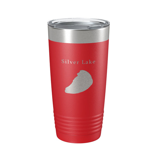 Silver Lake Map Tumbler Travel Mug Insulated Laser Engraved Coffee Cup Michigan 20 oz-10