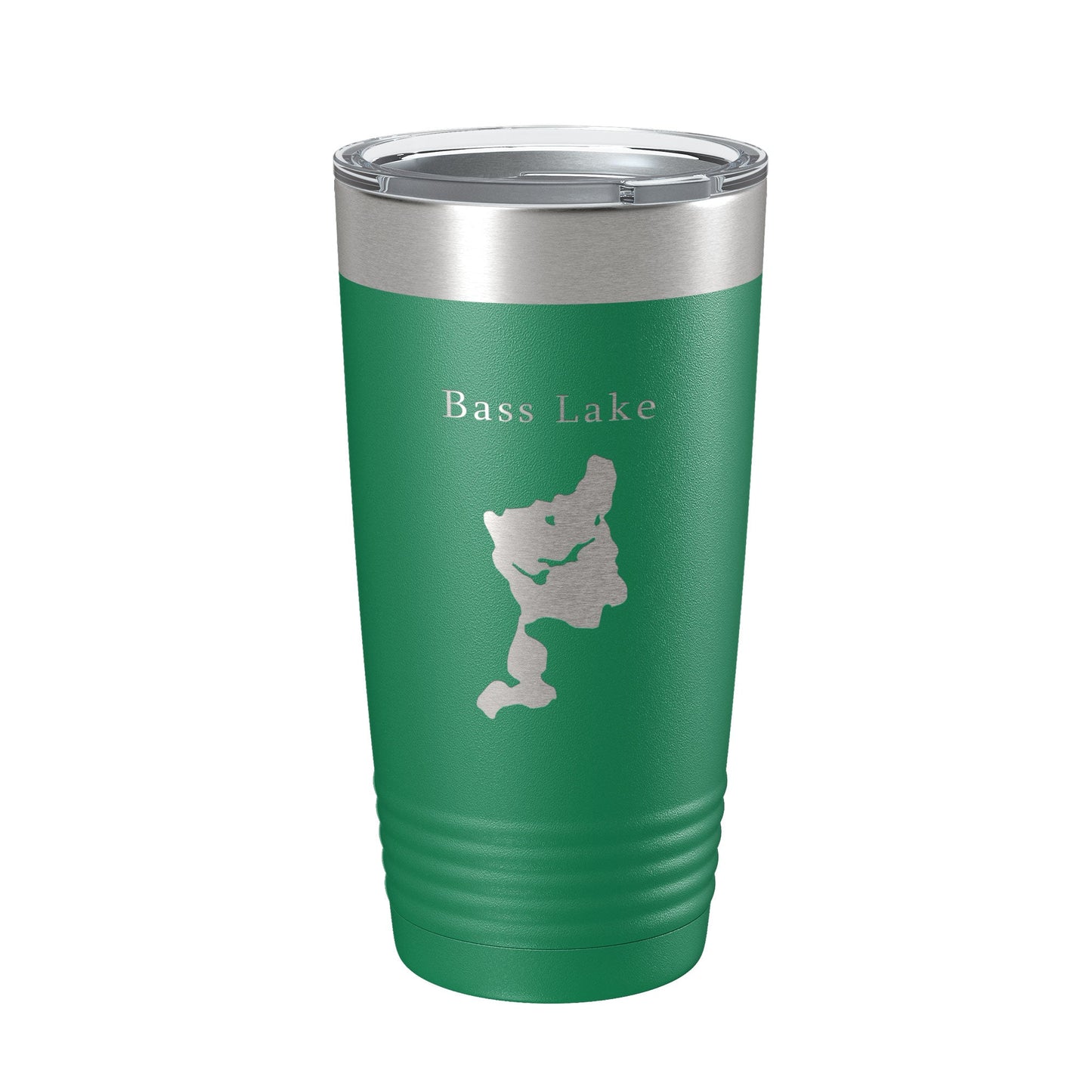 Bass Lake Map Tumbler Travel Mug Insulated Laser Engraved Coffee Cup Grand Traverse County Michigan 20 oz-9