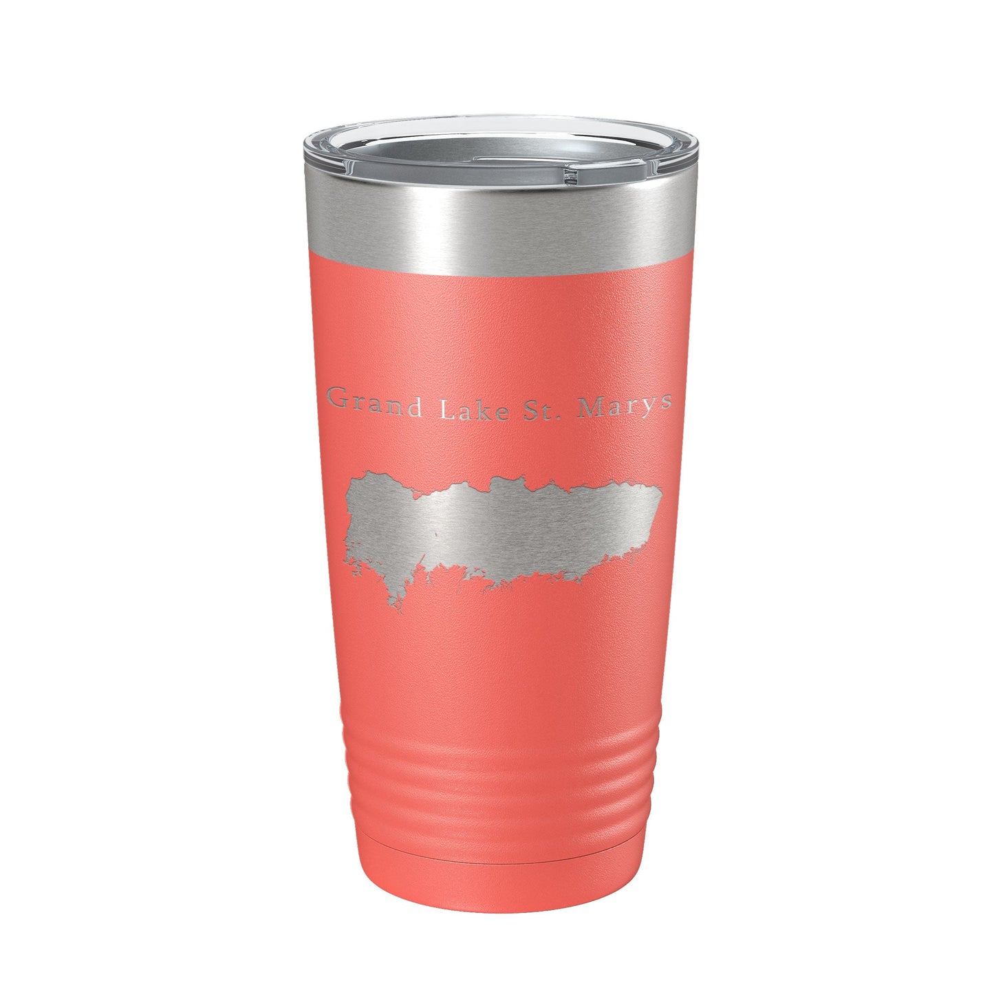 Grand Lake St. Marys Map Tumbler Travel Mug Insulated Laser Engraved Coffee Cup Ohio 20 oz-20