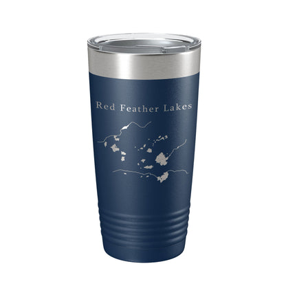 Red Feather Lakes Map Tumbler Travel Mug Insulated Laser Engraved Coffee Cup Colorado 20 oz-8