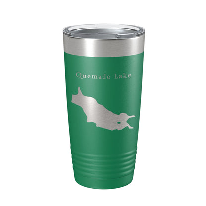 Quemado Lake Map Tumbler Travel Mug Insulated Laser Engraved Coffee Cup New Mexico 20 oz-9