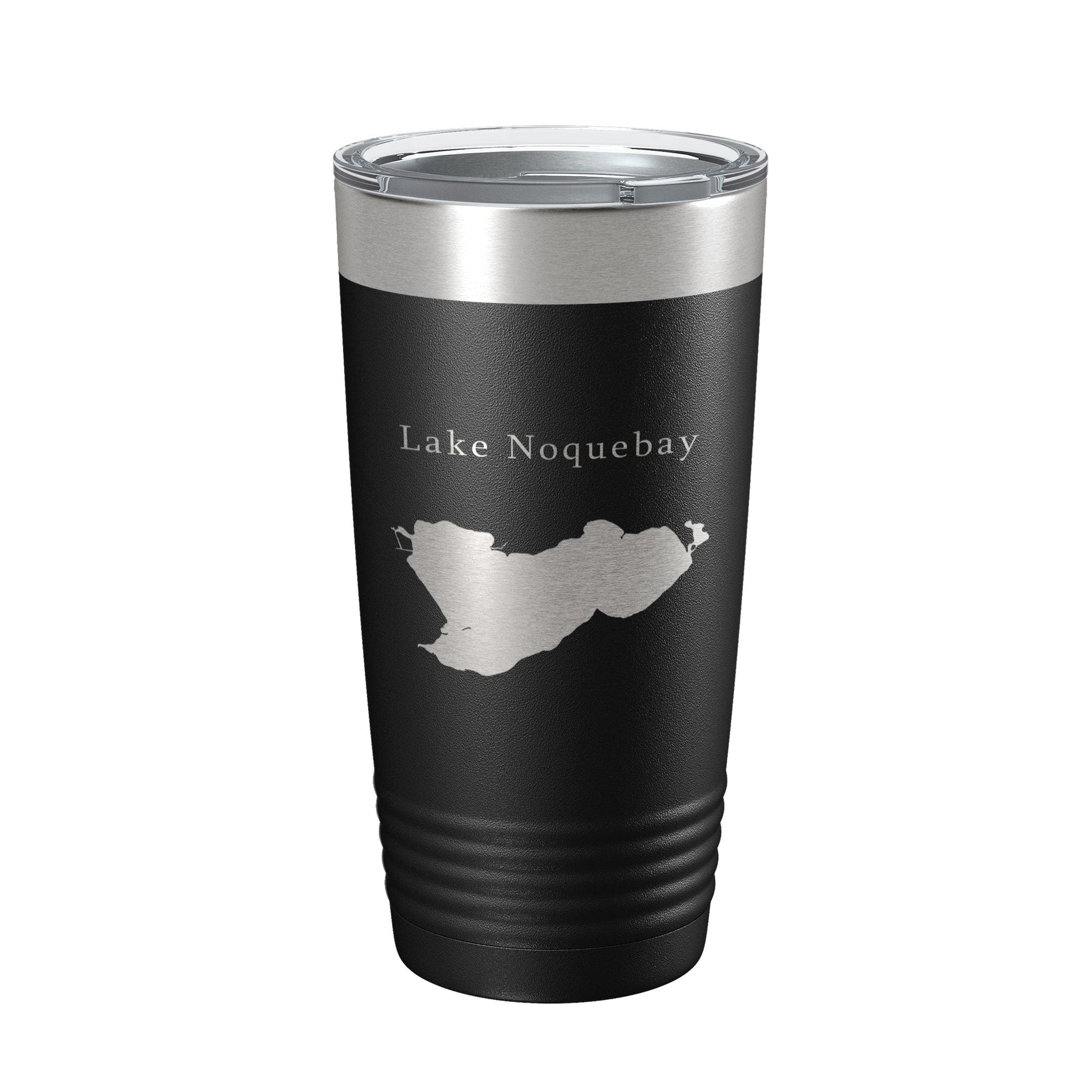 Lake Noquebay Map Tumbler Travel Mug Insulated Laser Engraved Coffee Cup Wisconsin 20 oz-5