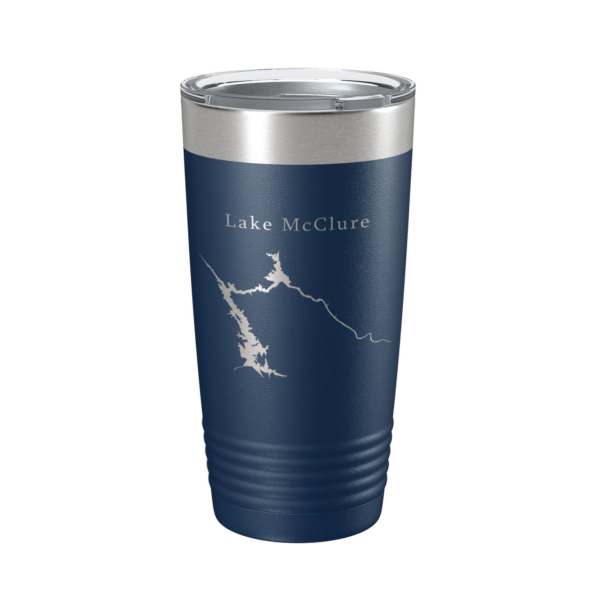 Lake McClure Map Tumbler Travel Mug Insulated Laser Engraved Coffee Cup California 20 oz-2