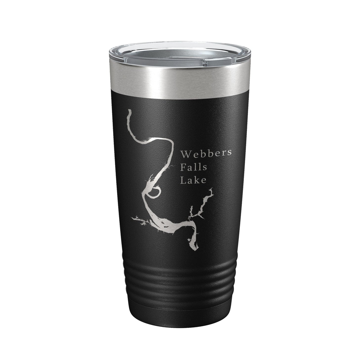 Webbers Falls Lake Map Tumbler Travel Mug Insulated Laser Engraved Coffee Cup Oklahoma 20 oz-5